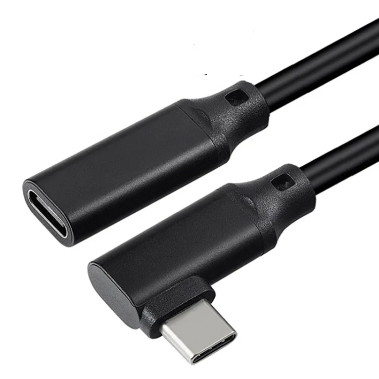 

90 degree left right angle type c usb data charging cable, Black or oem