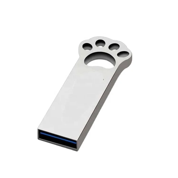 

Creative cat paw shape custom logo metal 8gb pendrive usb flash drive