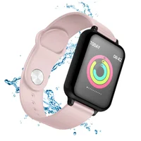 

Smart Watch High Pixel DisplayReloj Inteligente Heart Rate Monitor Android Wireless Charger Pink Color Smartwatch