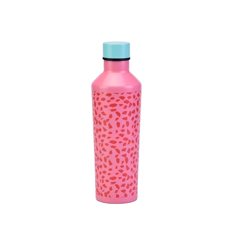 

500ml Hot Selling Leopard Vacuum BottIe Ombre Insulated Double Wall Stainless Steel Water Bottle For Girl, Same as photo