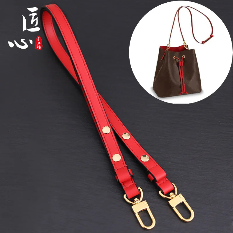 

Diy Adjustable One-shoulder Diagonal Leather Bag Strap Female Bucket Portable Wholesale Accessory With Shoulder, White, black