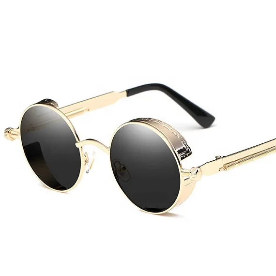 

Sunbest Eyewear 0914 Wholesale Quality Gothic Vintage Round Metal Steampunk Sunglasses 2021