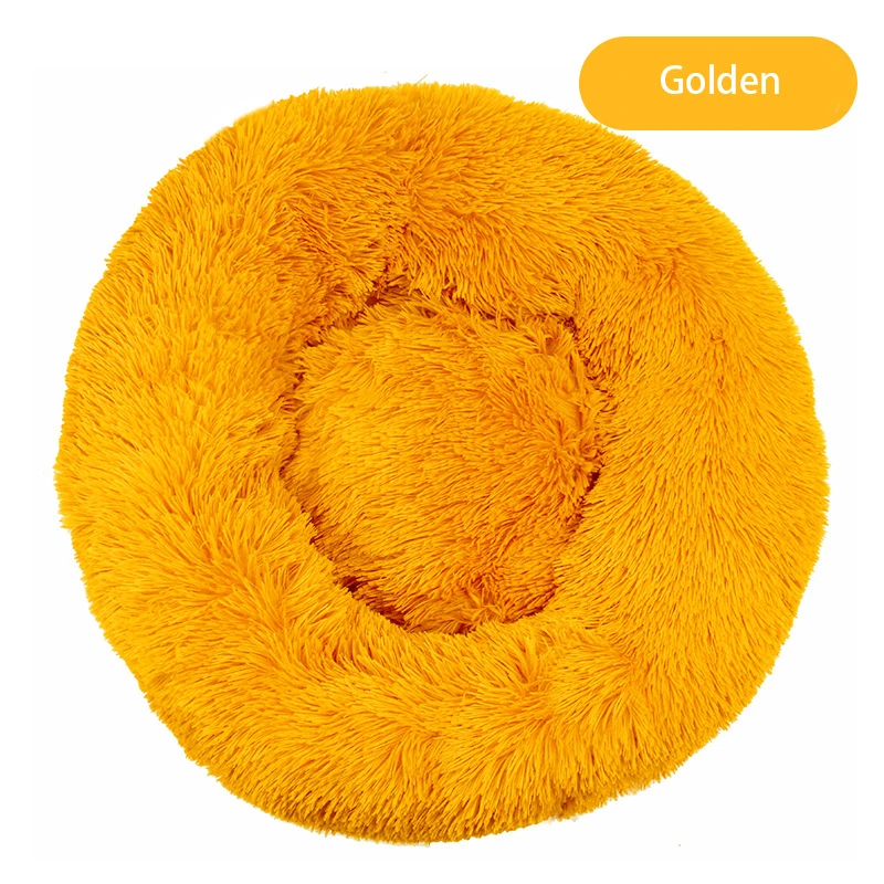 

FreeExport Outdoor Faux Fur Indoor Pet Bed Cats Soft Cushion Comfy Cozy Calming Bed Donut Cushion Dogs For Dog, Picture show