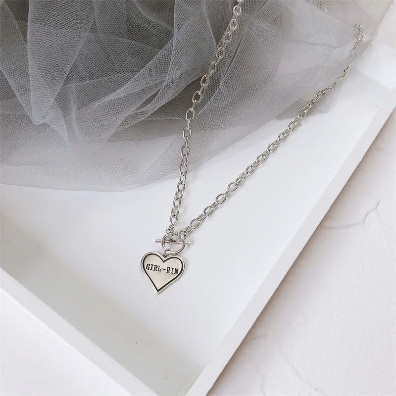 

2022 Hot Selling 925 sterling silver necklace Heart Pendant Necklace, Silver color