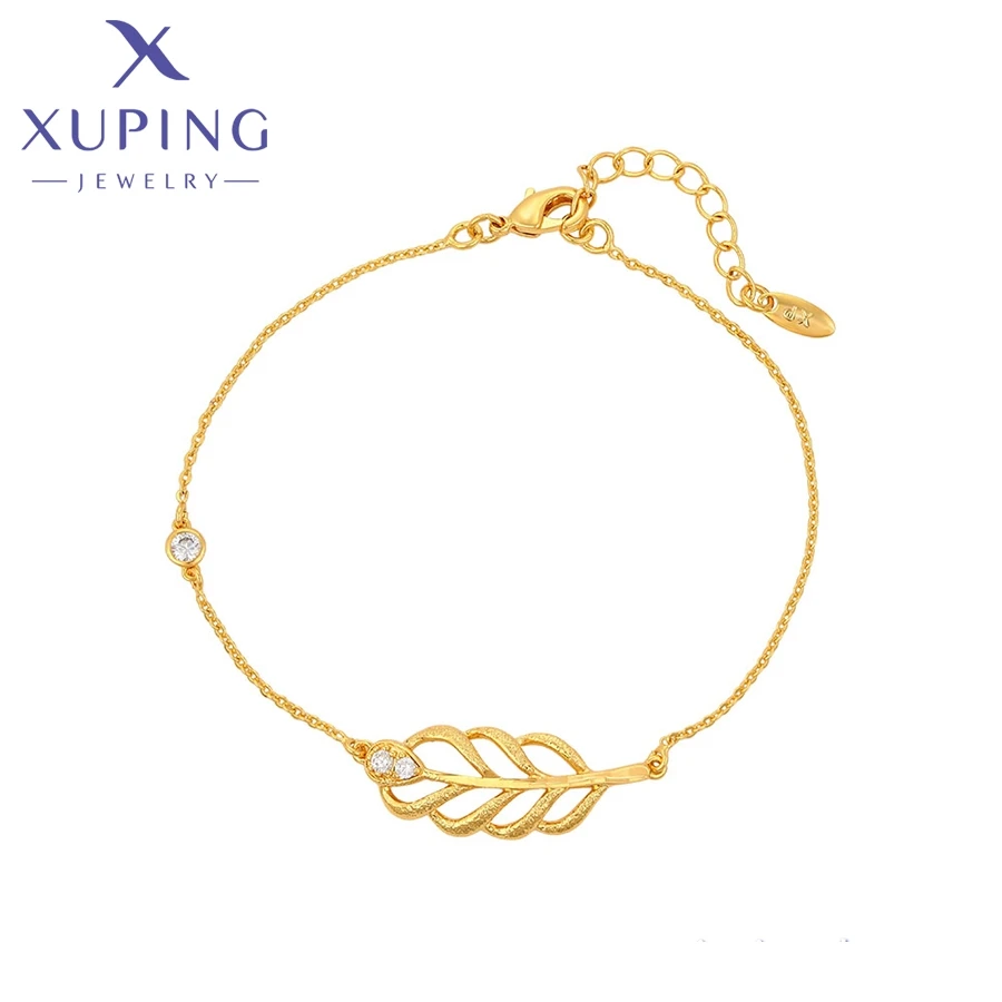 

X000027009 xuping jewelry Personality Fashion Simple Style 24k Gold Bracelet Daily Elegant Bracelet for Women EU restricted sale