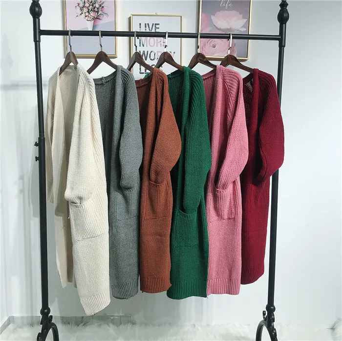 

2019 wholesale new arrival knit modern muslim fashion sweater clothing, Green,gray,black, coffee,apricot,pink,wine red