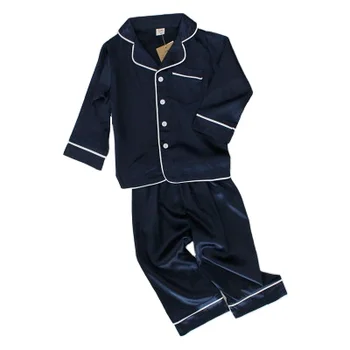 Oem Boys Satin Pajamas Silk Like Sleepwear Sleeping Suit Kids Pajamas ...