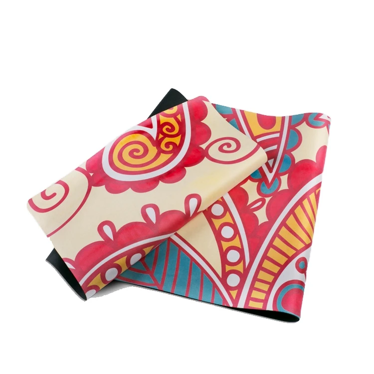 

Digital Printing of Thickened Suede Fabric with Natural Rubber Yoga Mat YO-011, Customized