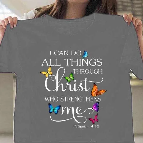 

Printed Women's T-shirt Lettered Pattern Short Sleeve Cartoon Pattern Women's T-shirt