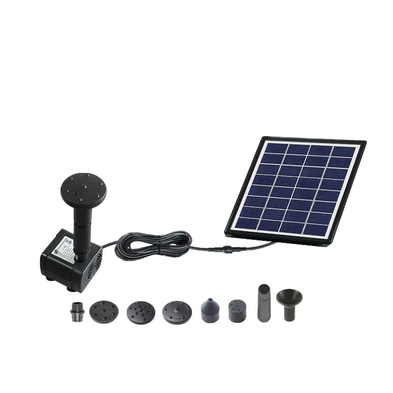 
2W mini solar fountain Water Pump Garden Landscape Fountain / Solar Power DC Brushless Submerged / water pumps 