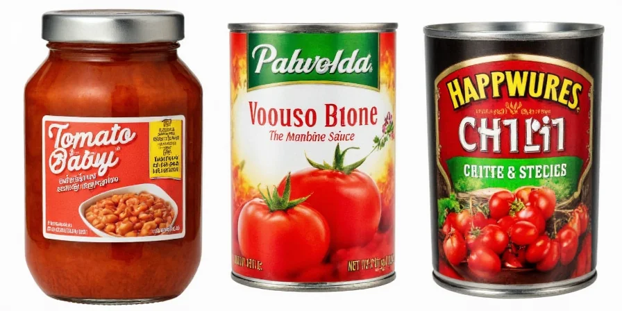 Different brands of tomato sauce laid out for comparison