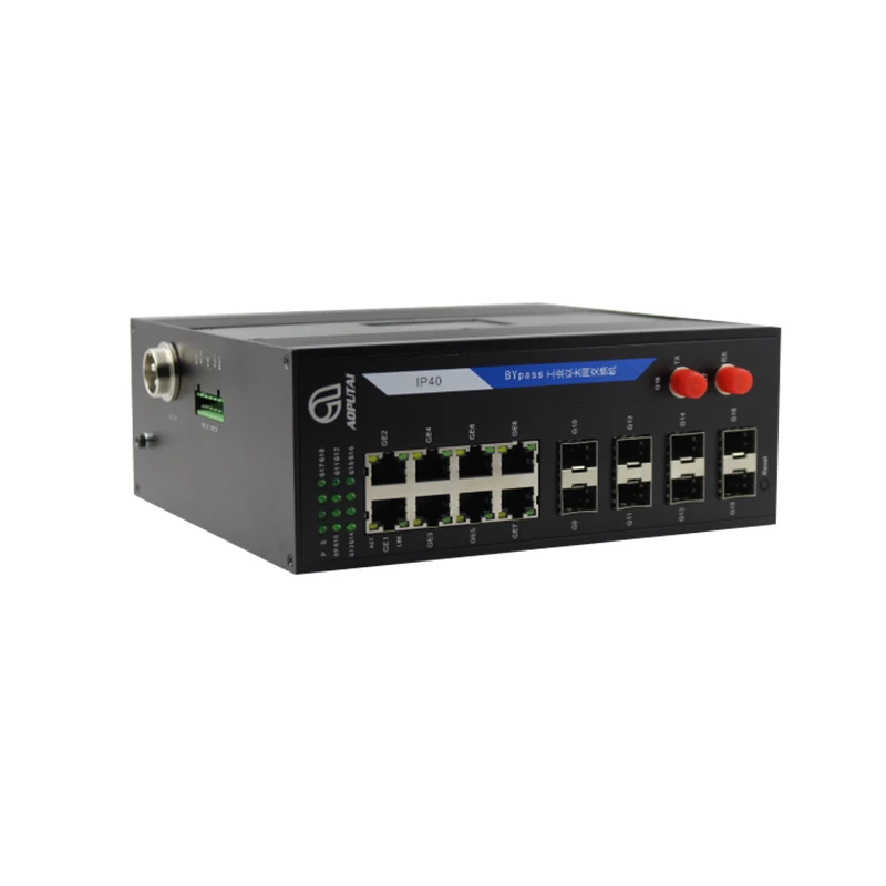 

2 bypass + 8 + 9 1000M port customized industrial bypass network switch