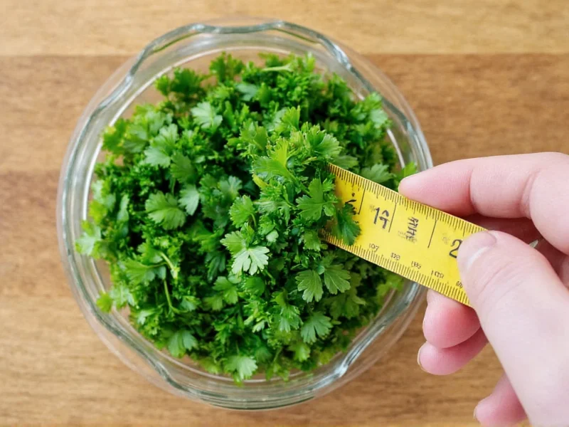 Fresh Parsley to Dried Measurement: 3:1 Conversion Guide