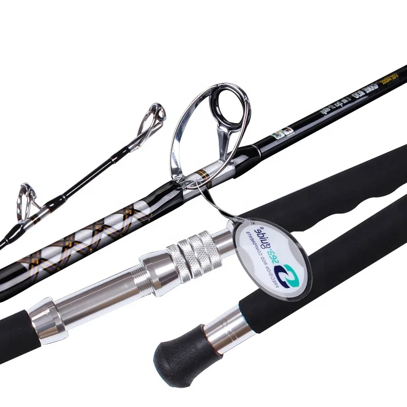 

Madmouse High Carbon Strong Power Strengthen Guides Big Game Rod Trolling Rod 37-60kgs 60-110lb 1.80m Boat Fishing Rod