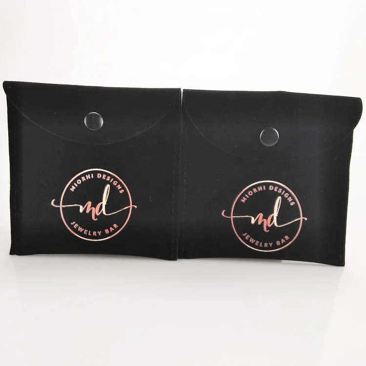 

black velvet pouches bag for jewellery gift bag jewelry suede envelope pouch, Customized color