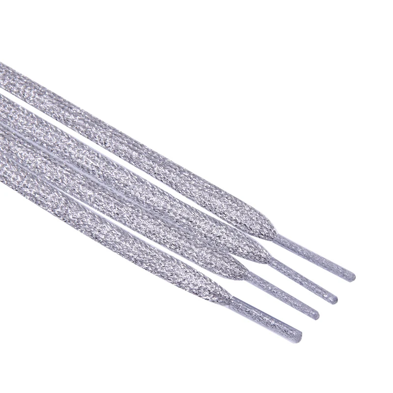 

The flat soli metallic shoelaces support custom colors, Customized