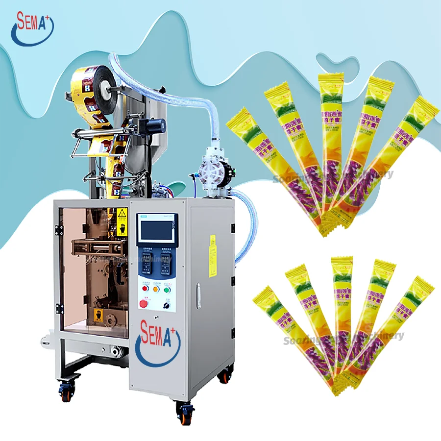 

10-100ML automatic deterg liquid slime honey pack filling sachet paste packaging packing machine machinery for honey
