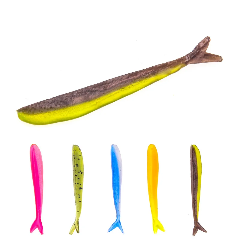 

Amazon Top Seller Fast Delivery Cheap Fake Lure Artificial Soft Bait Molds Fishing, 5 colors