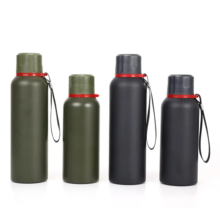 

Travel double wall thermal flask stainless steel dual-purpose water bottle, Customized color acceptable