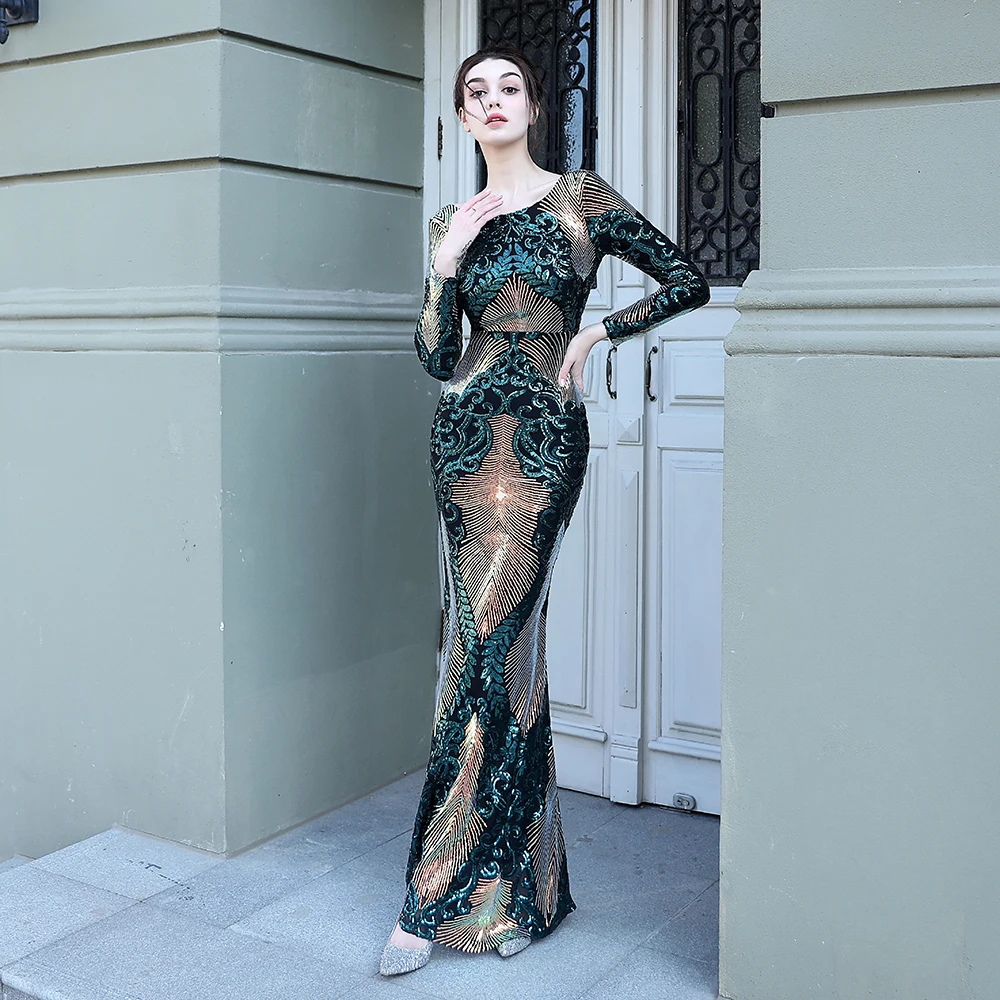 Dress Long Wear Sequin | GoldYSofT Sale Online