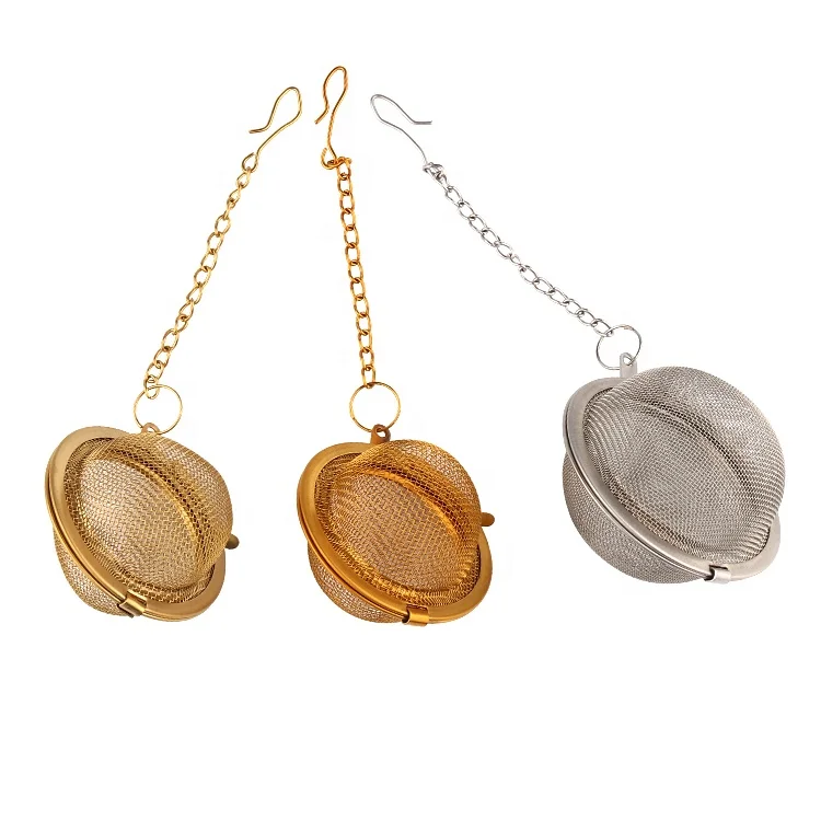 

Hot Selling Promotional Gift Fine Mesh Stainless Steel Tea Infuser Ball with Charm Pendant