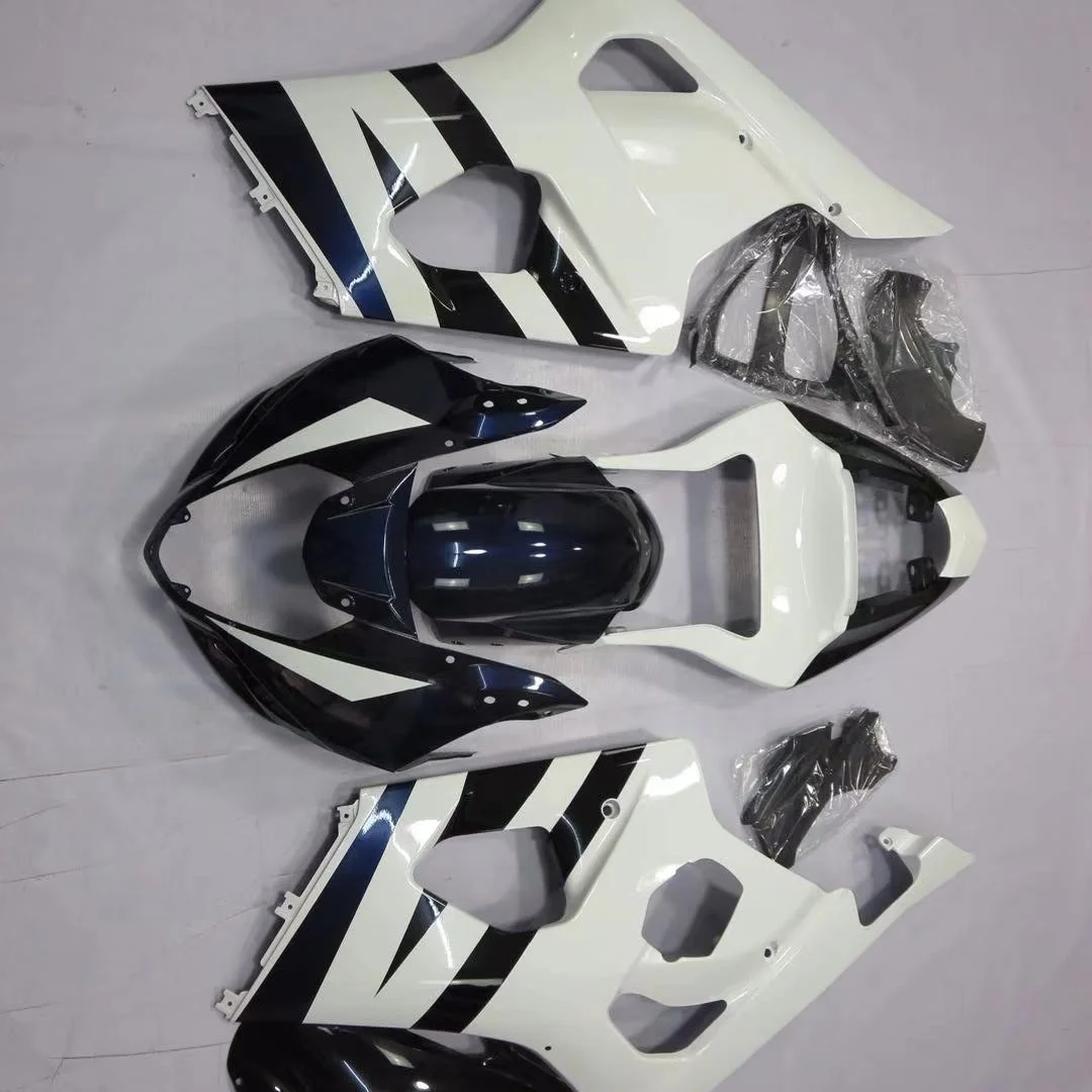 

2021 WHSC Fairing Kit Set For SUZUKI GSXR1000 2003-2004 Black White color Motorcycle BodyWork Fairings Kit, Pictures shown