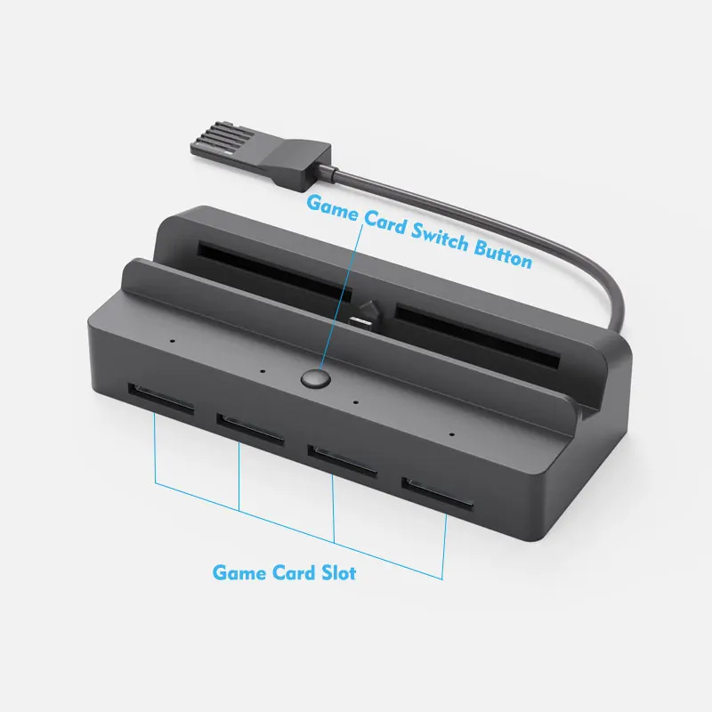 

Switch Game Card Reader for Nintendo Switch/Switch Portable Nintendo Switch Docking with 4K HDMI/USB 3.0/USB-C Charging Ports