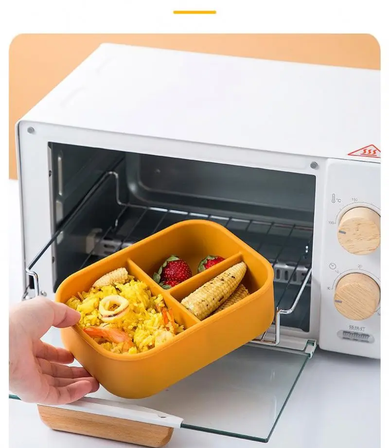 

Four Different Sizes Portable Collapsible Food Storage Containers Folding Crisper Microwave Safe silicone lunch box