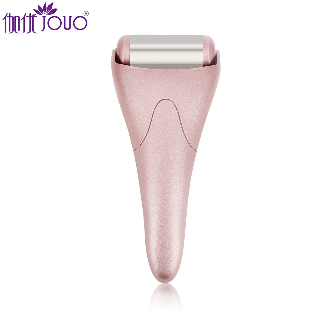 

Skin cooling stainless steel ice facial roller soothing and sunburned repair pink ice roller for face, Pink/cold/silver