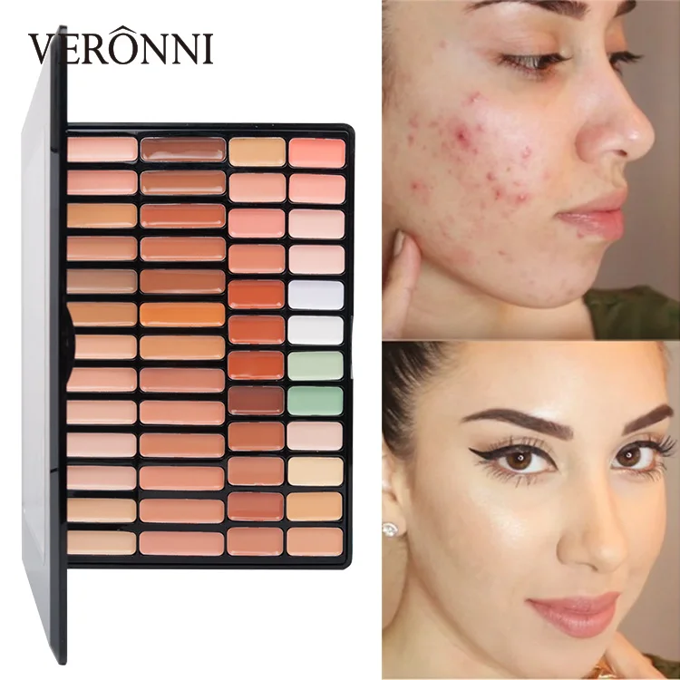 

Professional Concealer Palettes 50 Color Make-Up Foundation Facial Cream Natural Cosmetic No Logo maquiagem importada atacado