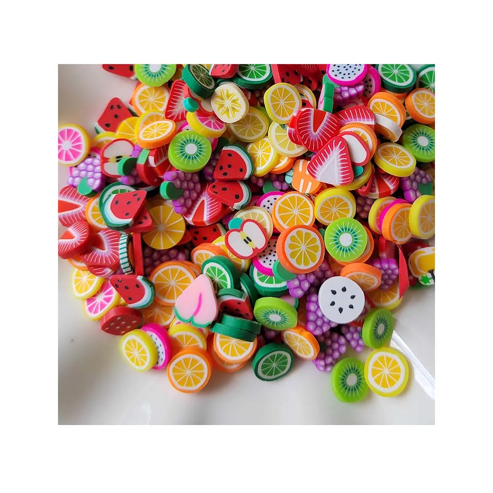 Nice Cute Nail Art Polymer Clay Fruit Shaped Slice Fashion DIY Cute Decor Decals  Clay Scrapbook Decoration