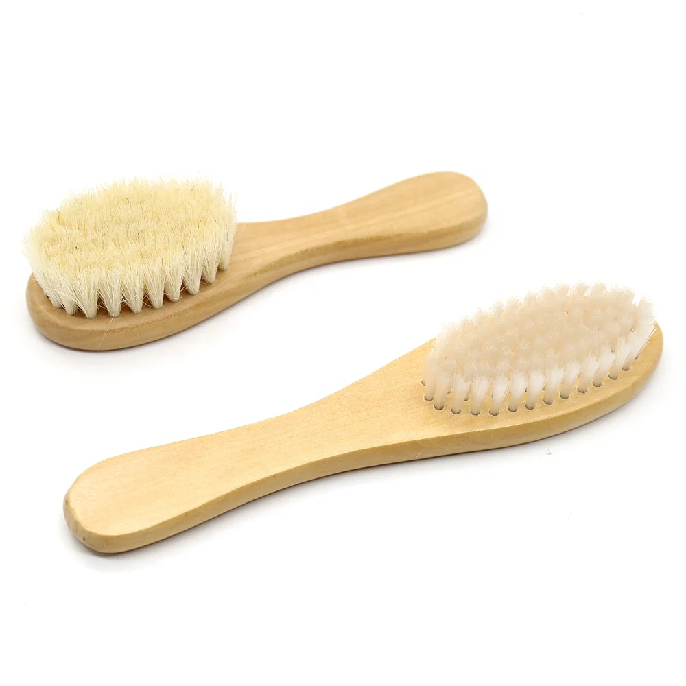 Beauty Star Hair Straightener Baby Goat Hair Brush Makeup Body Massager Brush Set Massage Brush With Package