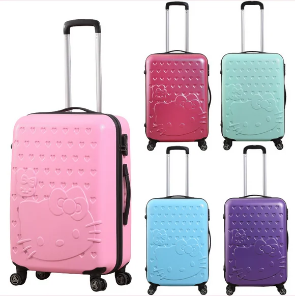 

newest plastic abs suitcase cabin bags and carry on luggage cases for children and kids, Silver gray,sky-blue,pink,rose red(any color can be customized)