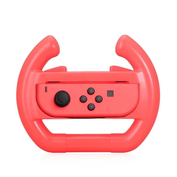 

Racing Game Steering Wheel Joycon Bracket Holder Handle Hand Grip Case For Nintendo Switch NS Jon Con Controller, Black,blue,red