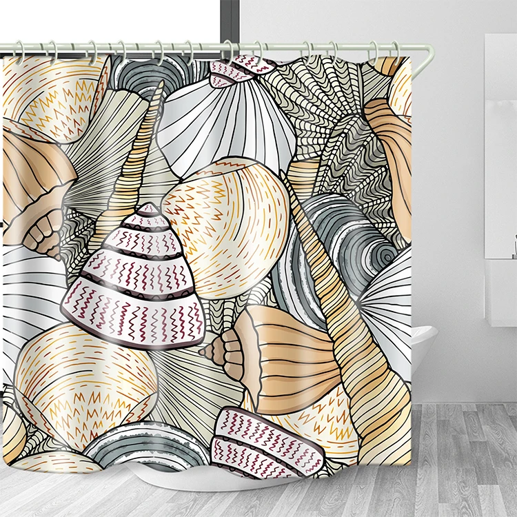 

Shower Curtain Factory Design Custom Printed Polyester Hotel Waterproof, Picture