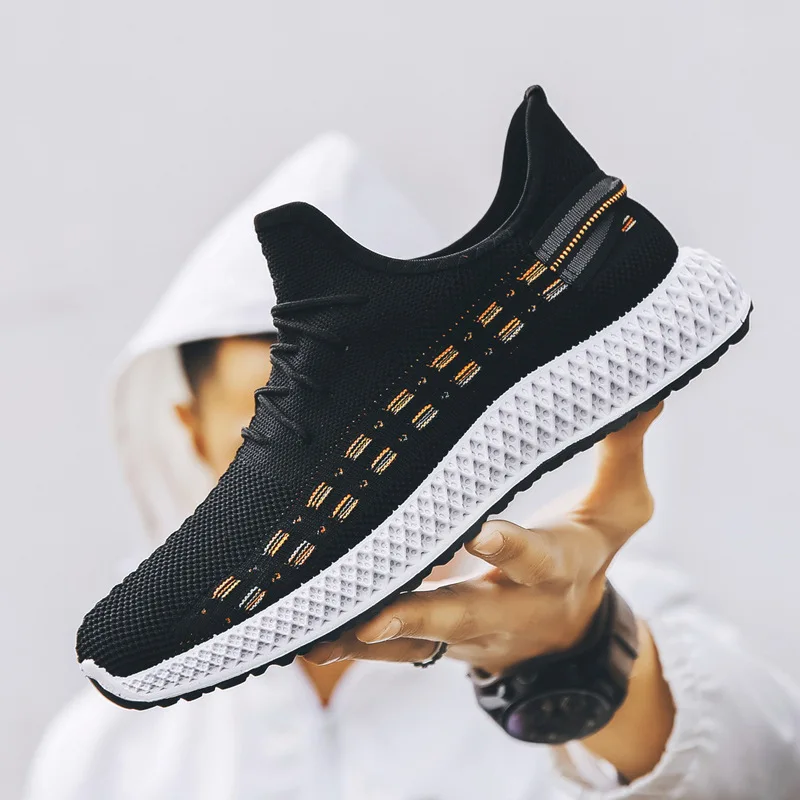 

New High Quality Flying Weaving Cushion Gym Sport Women Shoes with Plus Size, 4 colors