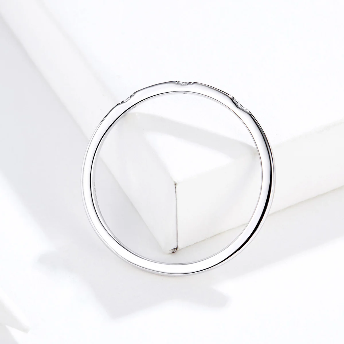 

New Arrival Simple 925 Sterling Silver Jewelry Stackable Simple Wedding Rings Girls