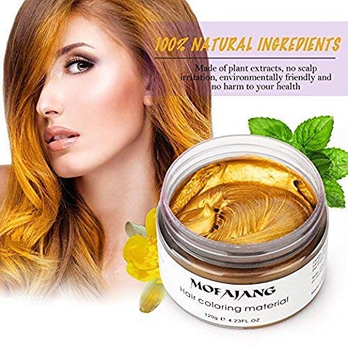 

Mofajang Hair Dye Color Wax Private Label Temporary Hair Color Wax For Men