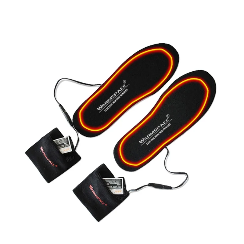 

WARMSPACE electric heating shoe insoles rechargeable lithium battery USB charging keep warm in winter