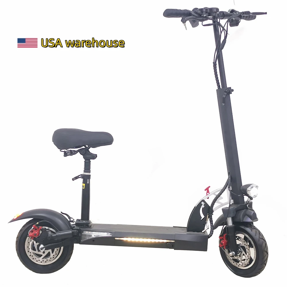 

Fast Shipping Uk Usa Eu Warehouse Stock Escooter 48V 800W 15Ah 40-50Kmh 10 Inch Tire Cheap Electric Scooter For Adult With Seat