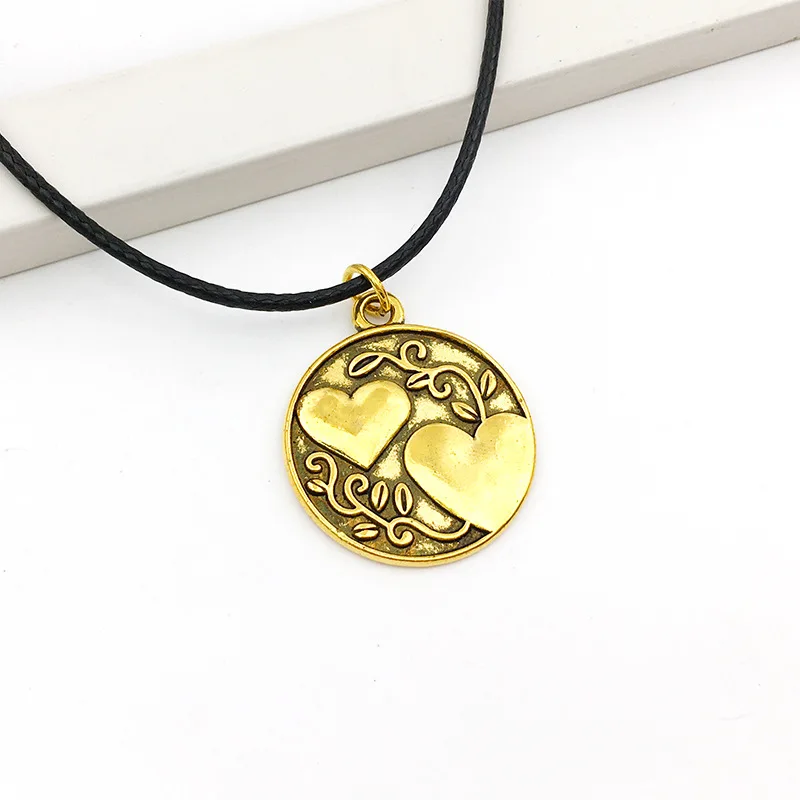 

XuQian New Arrival Minimalist Antique Bronze Plated 26 Letter Charms Set, Gold & silver