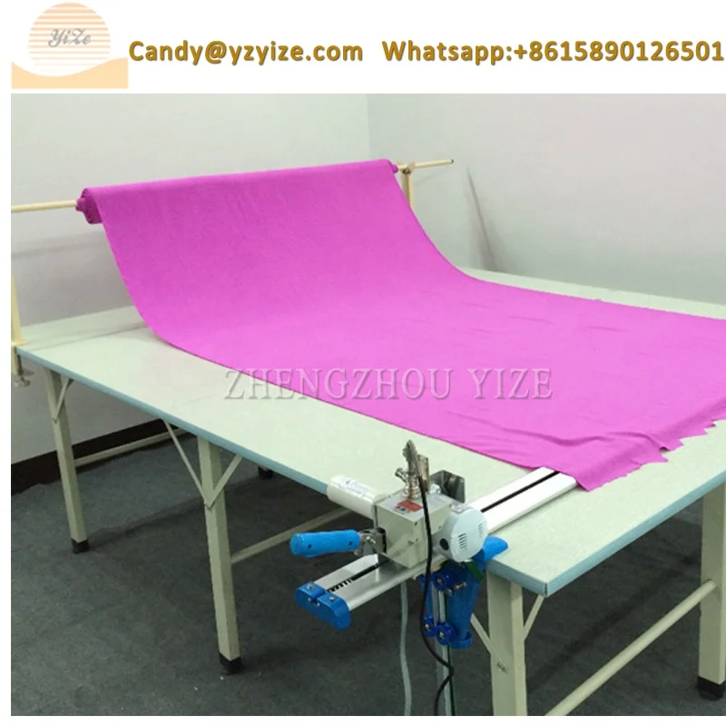 
Installation support Electric Round Knife Cloth End edge Cutter Apparel Fabric Roller blinds End Cutting Table Machine 