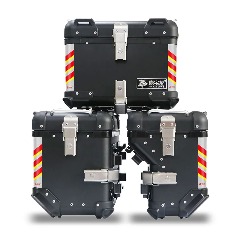 
High Quality Metal Top Box Aluminum Motorcycle Side Box and Tail Box With Racks for BMW Motorcycle 