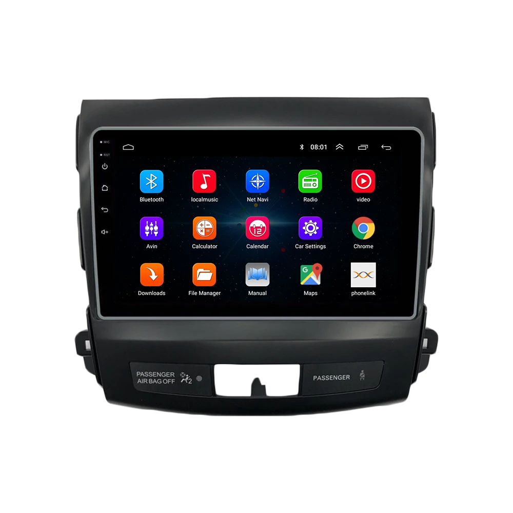 

For Mitsubishi Outlander 2005-2012 Radio Headunit Device 2 Double Din Quad Octa-Core Android Car Stereo GPS Navigation Carplay