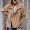 Women Fashion Casual Niagara Falls Pocketed Sherpa Jacket