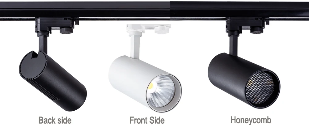 15w European Standard 4wire LED Track light rail 20w 25w Spotlight Built-in Power Supply 30w 35w Supermarket Track Light 40w 45w