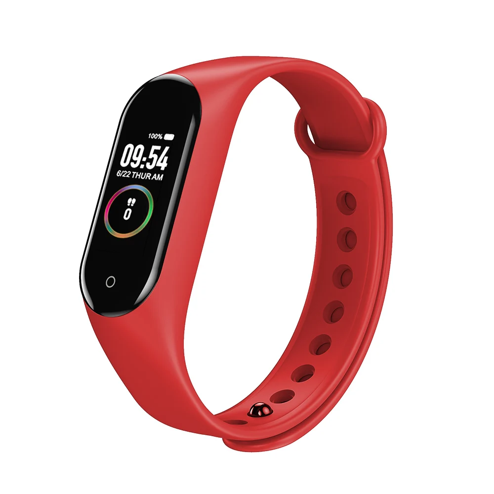 

M4 Smart bracelet fitness tracker watch sport bracelet heart rate blood pressure tracker health wristband smart watch m4 android, Black, blue, red, oem