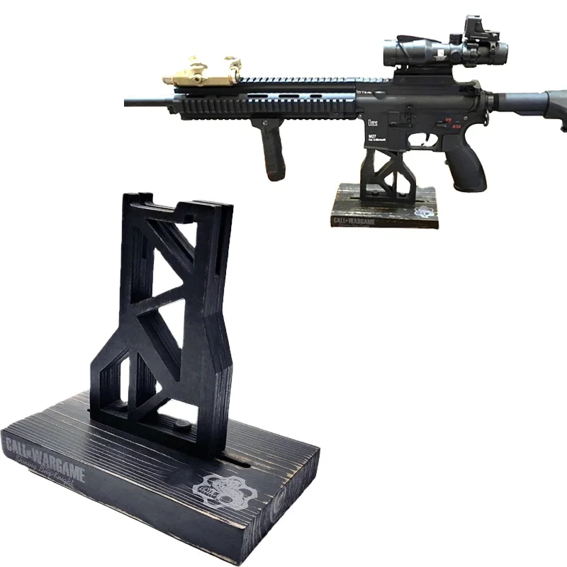 

Holder Bench AR15 Rest Stand Tool for Hunting Airsoft Paintball Dropshipping Tactical Wood Display Rifle Stand Gun Rack