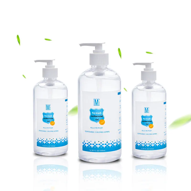 

Stocks Wholesale 500ML Bottle Sanitzers Bulk Factory customized Alcohol Home hand sanitizer Gel