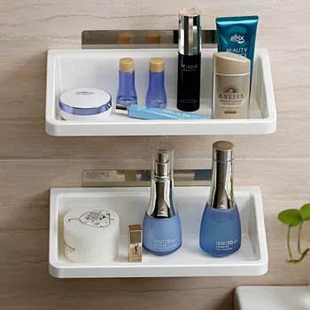 Bathroom Shelf Over Wall Mounted Toilet Black Above Toilet Storage Rack Heavy Duty Mobile Phone Tray Storage Rack